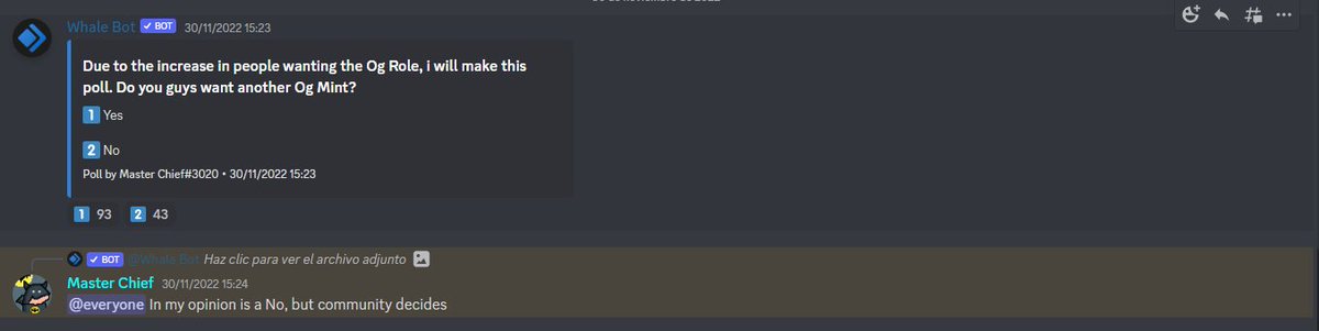 wagmi_whale's tweet photo. I asked my Discord community 1 day ago, and they decided to do some more 0g Spots.
So here we go, last chance in the history to be Og in @wagmi_whale project.

Mint link: https://t.co/UjVxg1Zviu

Crew3 Quest to get the role: https://t.co/o1mIhUvSsR

#Sui #SuiEcosystem #SuiNFT https://t.co/LBUrTpcpKh