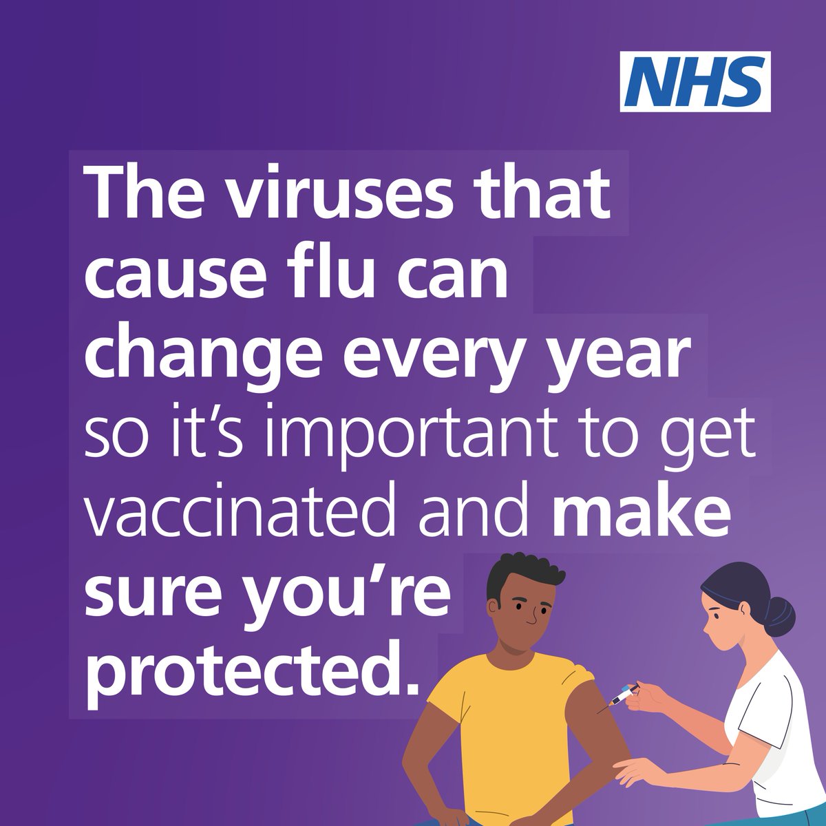NHS on Twitter "The viruses that cause flu can change every year, so