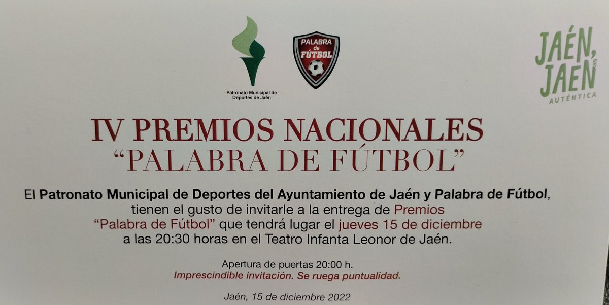 Premios Nacionales "Palabra de Fútbol". La filosofía de este premio reconoce trayectoria y ejemplo deportivo. Hoy felicitamos por el Premio a D.Joaquín Caparrós, <a href="/JoaquinCaparros/">Joaquín Caparrós</a>. Entrenador del <a href="/SevillaFC/">Sevilla Fútbol Club</a> <a href="/AthleticClub/">Athletic Club</a> <a href="/RCDeportivo/">RC Deportivo</a> y Seleccionador de #Armenia entre otros cargos