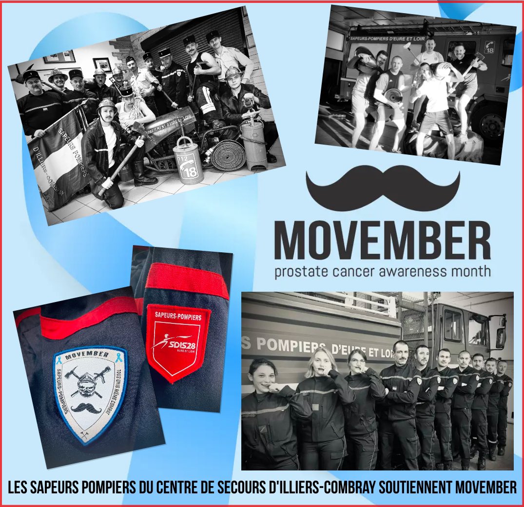 bruno_lepicier's tweet photo. Retour de Novembre qui vient de se terminer où les sapeurs pompiers d‘Illiers @ICombray ont décidé de poser avec leurs plus belles moustaches en soutient à #movember2022 👨🏻‍🚒
#movember  #ASSPIC #AssociationSportivedesSpeursPompiersdIlliersCombray 
@Officiel_SDIS28 
#sapeurspompiers https://t.co/pobzdliGmn
