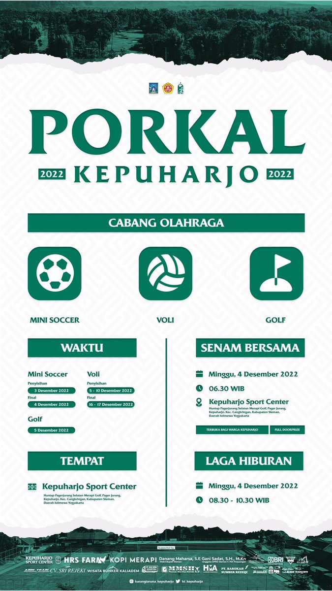 Agenda Porkal Kepuharjo 2022 #porkalkepuharjo