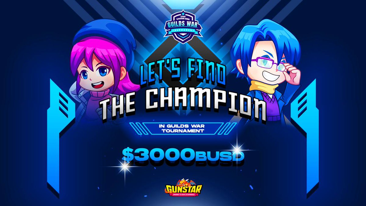 🎉 #GuildsWarTournament will be started on December 5 

🏆PREDICT THE CHAMPION 🏆

✍️  Details: blog.gunstar.io/super-tourname…

#Gunstar #Metaverse #JourneyToSaveStarWorld #RaidBoss #esportsfi $GSTS $GSC #PlayAndEarn #FreeToPlay  #BuildonBNBChain #BNBChain