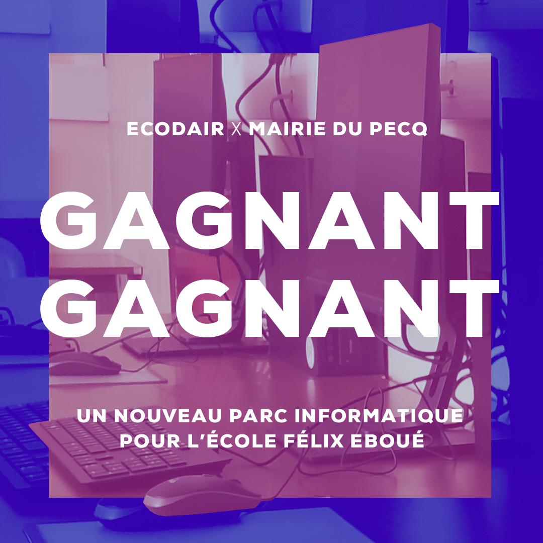 Ecodair_ESS's tweet image. En collaboration avec la Maire du Pecq, nous avons équipé l’école élémentaire Félix Eboué d&apos;ordinateurs reconditionnés, 

▶ RDV sur ecodair.org pour en savoir +

#ecodair #partenariat #reconditionnement #numériqueresponsable #fracturenumérique #éducation