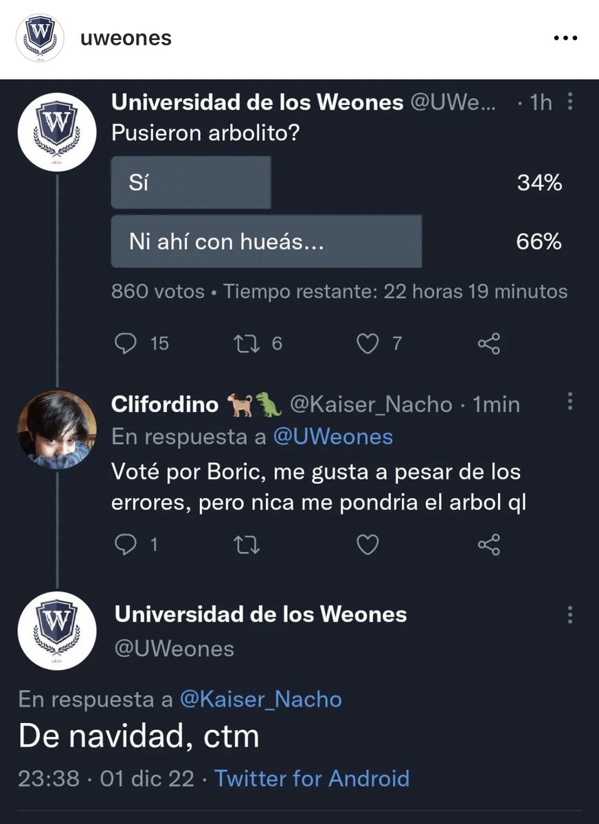 LaSoaIngrid's tweet photo. Lo rescate de IG porque de acá borró el tuit 😂 y estuvo muy bueno como para omitirlo @UWeones https://t.co/U79AOZg96o