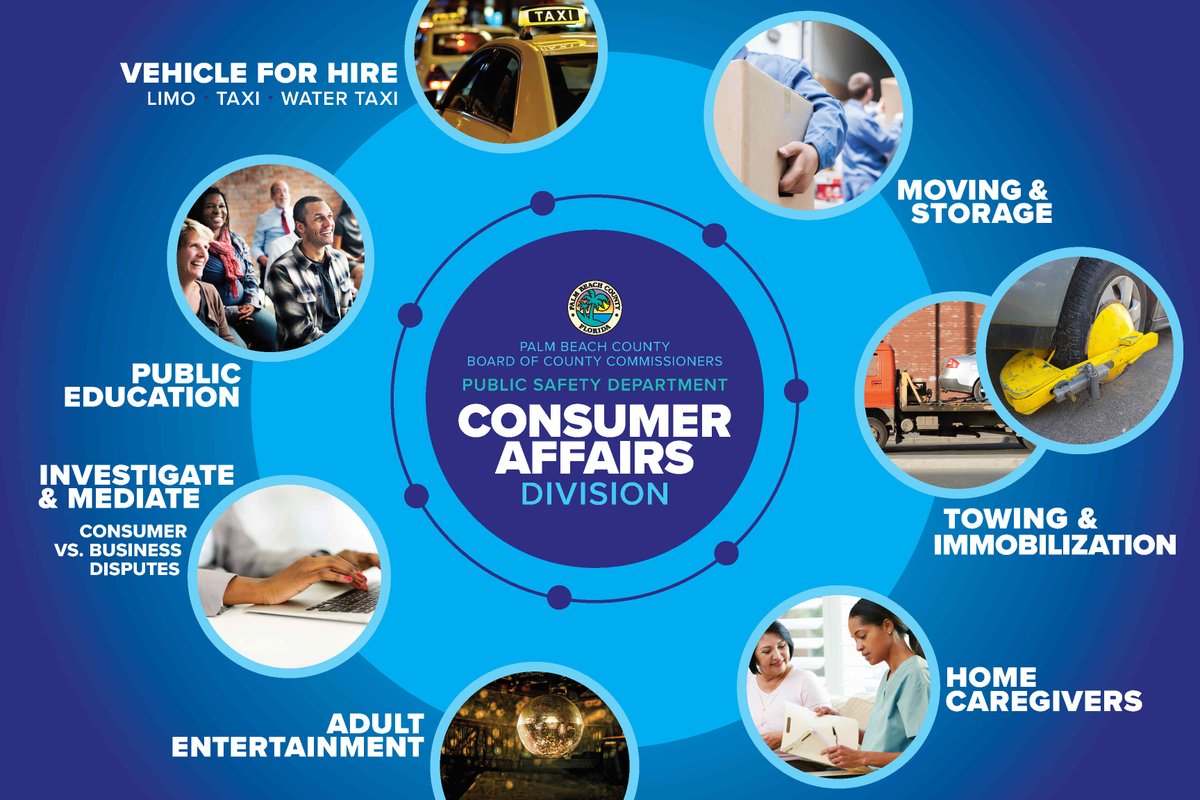 PBCConsumer's tweet photo. #PBC #PalmBeach #PubicSafety @PBCConsumer is where #ConsumerConcerns meet #ConsumerProtection! Learn more about the services we provide + find LOTS of consumer info: https://t.co/kcZROCjSOF #TheMoreYouKnow #KnowledgeIsPower #GetSome @pbcgov @pbclibrary @ClerkPBC @PBCountySheriff https://t.co/OmabvnpK3W