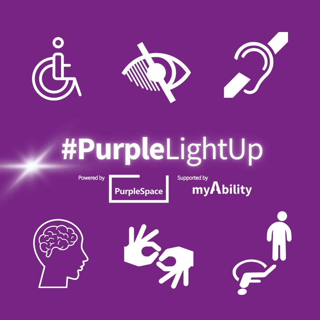 Am 3. Dezember ist internationaler Tag der Menschen mit Behinderung. #PurpleLightUp soll auf ihre wirtschaftliche Selbstbestimmung aufmerksam machen. 
#InclusionRevolution #DisAbilityConfidence #idpd22