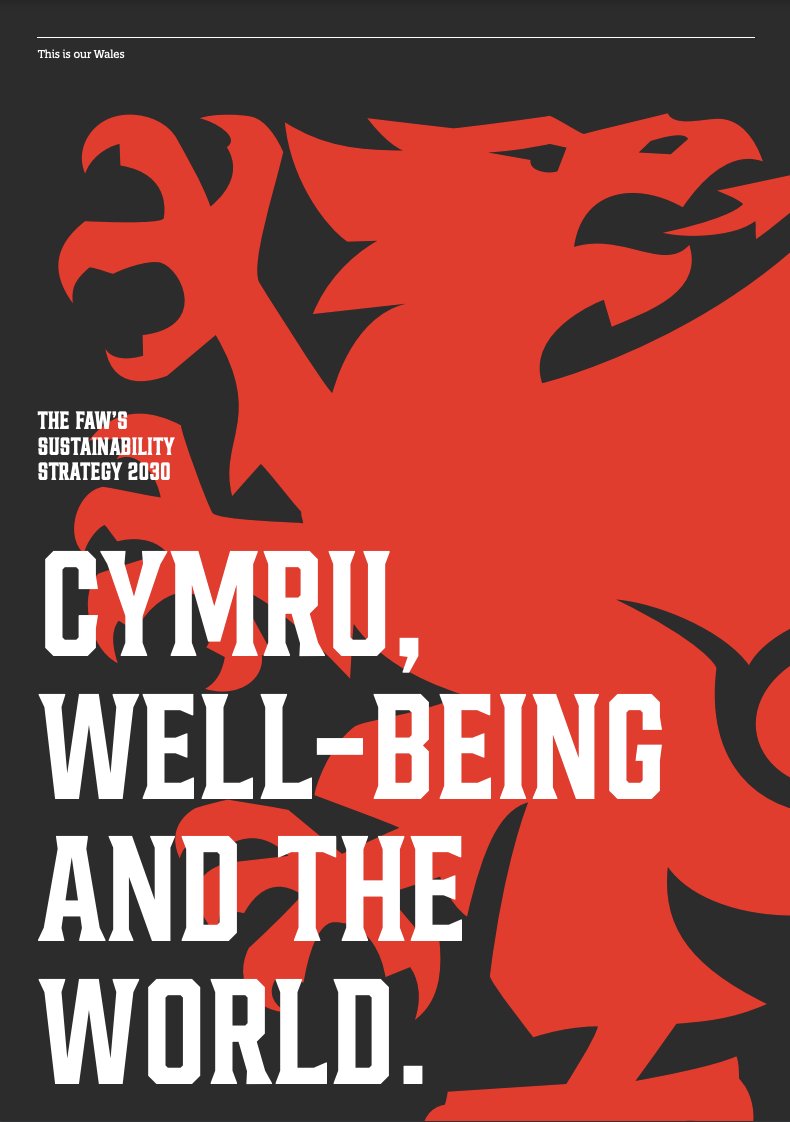 📚Friday Reading

In November, the <a href="/FAWales/">FA WALES</a> launched its first ever #sustainability strategy entitled "#Cymru, well-being and the world".🏴󠁧󠁢󠁷󠁬󠁳󠁿⚽️

#Vision: "From Park Football to the world stage – a vision for a global local Wales".🏟

Read the strategy here➡️ bit.ly/3VjrTnb