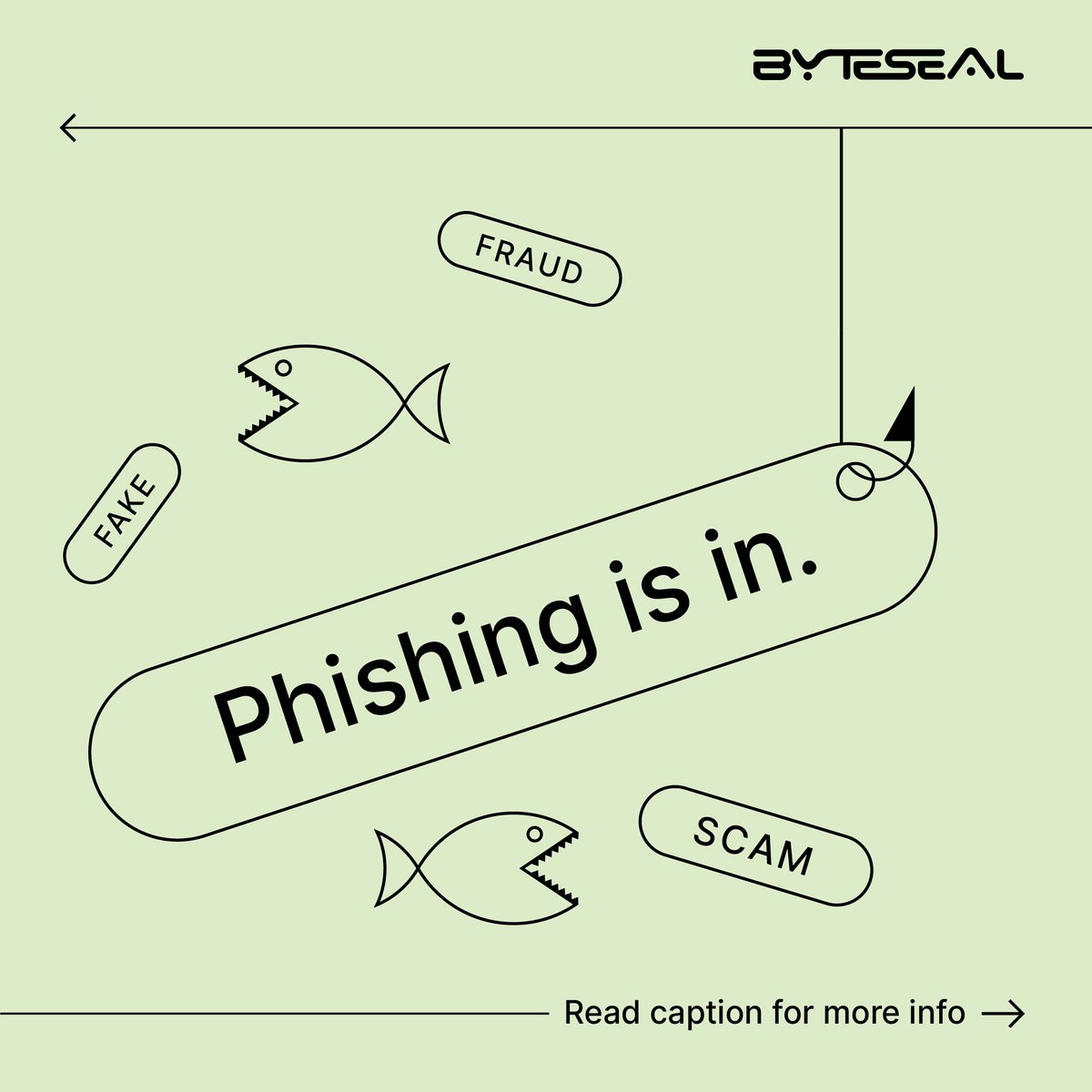 Byteseal_it's tweet image. #𝗣𝗵𝗶𝘀𝗵𝗶𝗻𝗴 is the most common type of #cybersecurityattack, where attempts are made to 𝗺𝗮𝗻𝗶𝗽𝘂𝗹𝗮𝘁𝗲 𝗼𝗿 𝘁𝗿𝗶𝗰𝗸 users&apos; online security.
 Switch to #𝗕𝘆𝘁𝗲𝘀𝗲𝗮𝗹- a fingerprint authentication device to 𝘀𝘁𝗼𝗿𝗲 𝗽𝗮𝘀𝘀𝘄𝗼𝗿𝗱𝘀 𝘀𝗲𝗰𝘂𝗿𝗲𝗹𝘆.