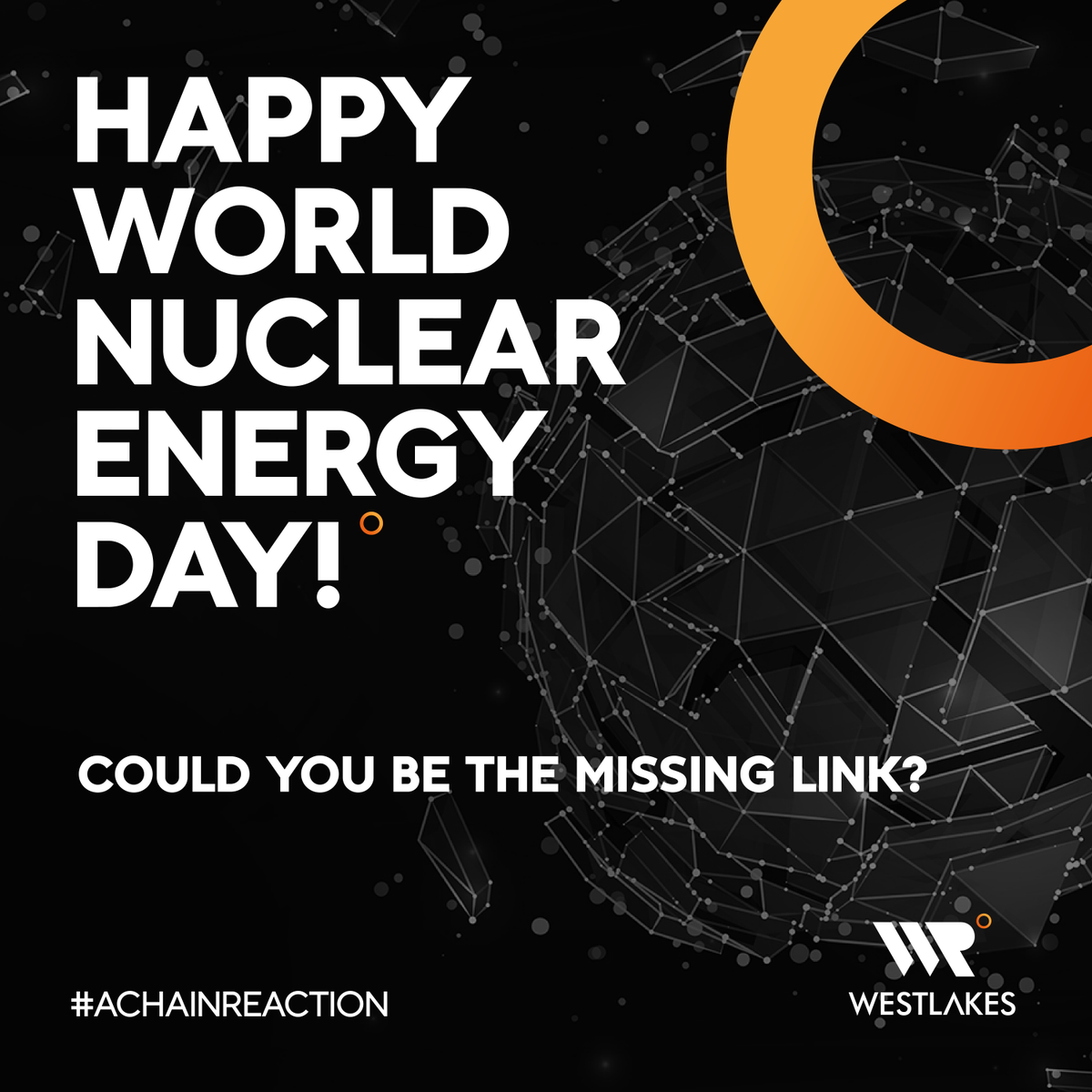 WestlakeRecruit's tweet photo. Happy World Nuclear Energy Day 🌍⚛️
If you're thinking about a role in nuclear, your diverse thinking could be that missing link from the chain!
To view our opportunities, visit:
https://t.co/lJfDan3Hk5
#WorldNuclearEnergyDay #AChainReaction https://t.co/ImBsK4kdWj
