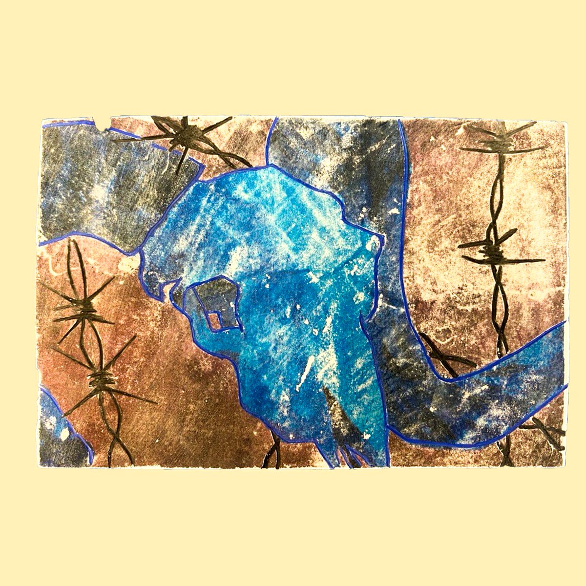 dac_add's tweet photo. Check out these wonderful experimental transfer process pieces from Arbroath CAP HND2.

The lovely imperfections in the process add a layer of noise and grackle over everything. https://t.co/LFhfsooUZd