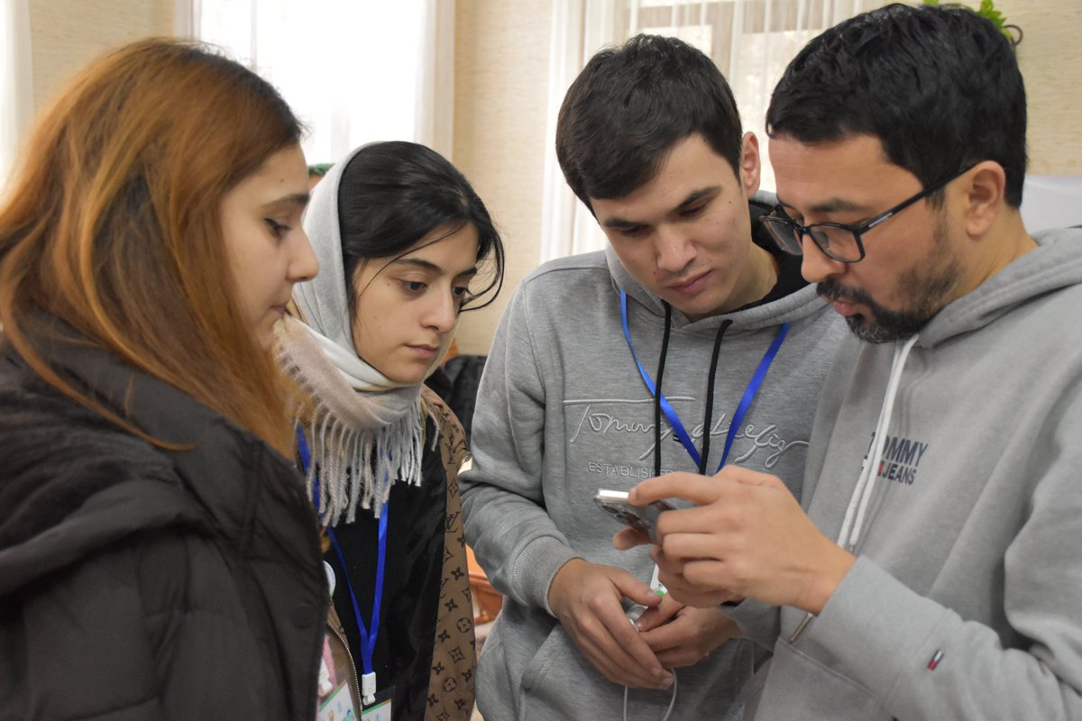 ecoboost4ca's tweet photo. The third day of our WEC2022 is dedicated to creating video content. As part of the training, the participants presented their ideas, developed the script, and went through practical sessions on filming and editing.
@USEmbDushanbe 
#ygpe #savetheplanet #climatechange #ecoboost https://t.co/QqC9AFZIS2