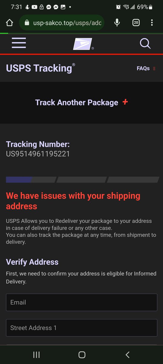 xeyon9's tweet photo. @fedex here's a fakesite pretending to be you. Thought you'd want to know https://t.co/05Y1dW8ygs