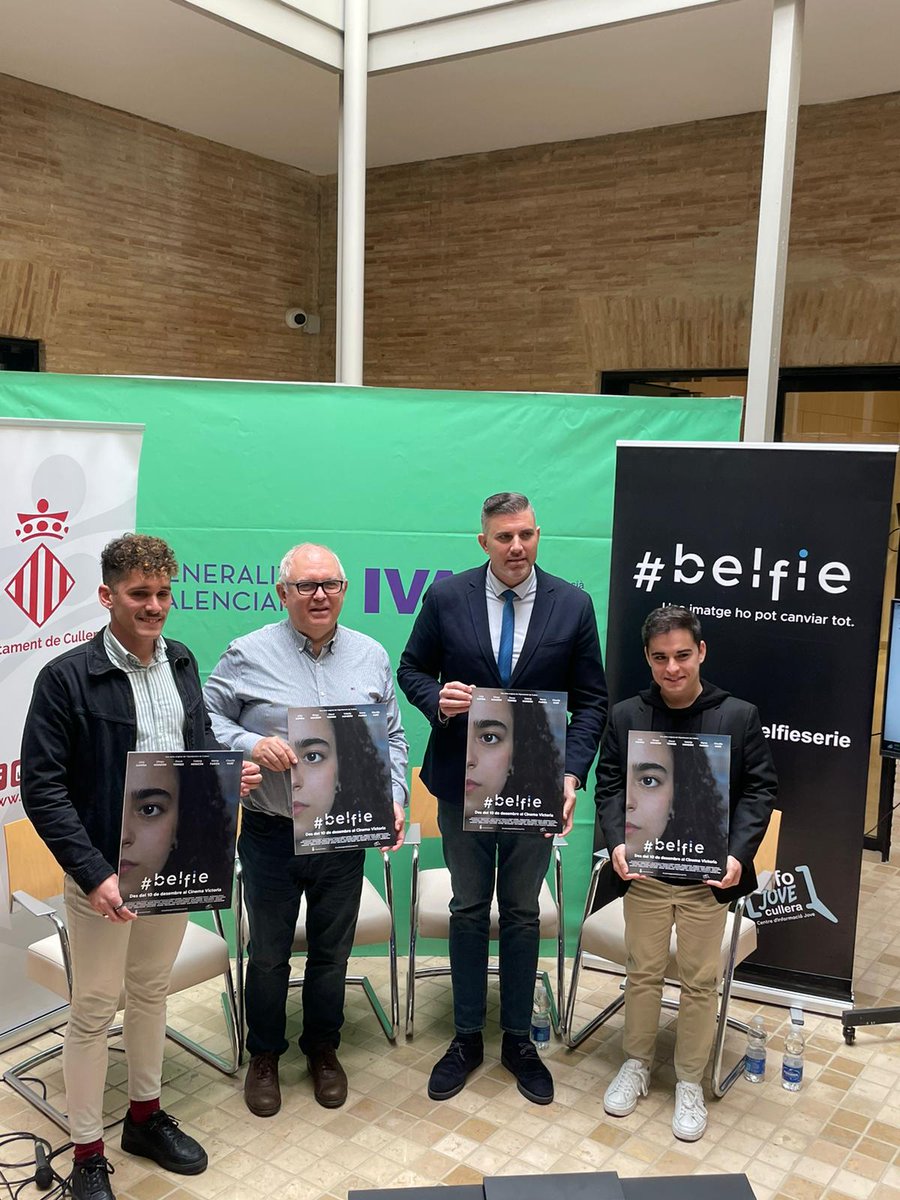 GVAivaj's tweet photo. Hui, @MIA_Cullera visita a @JesusPolinya a l'#IVAJ per a presentar @BelfieSerie "Una imatge ho pot canviar tot". 👇
Un projecte contra el bullying i l'assetjament en xarxes socials des d'una visió completament diferent de les campanyes tradicionals. https://t.co/bk8XCEcL7l