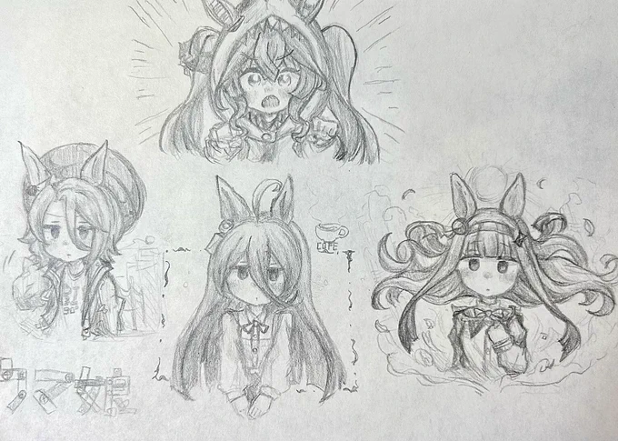 #ウマ娘 
最近は暇な時にウマ娘ちゃんを描くノート買って楽しんでます(*˘ ˘*)
タップ推奨~ 
