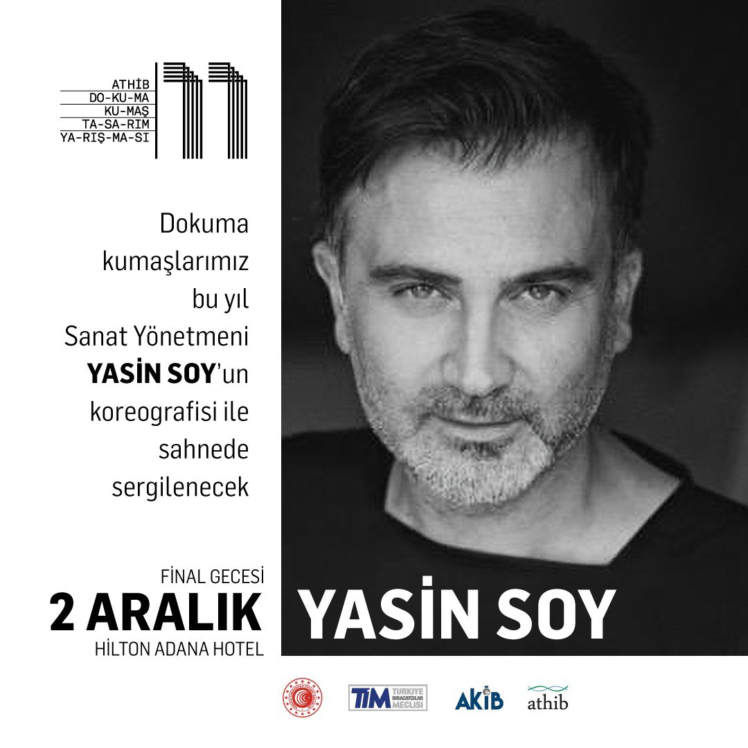 @yasinsoyofficial Yasin Soy’un koreografisi ile sahnelenecek olan final gecemiz bu gece. #ATHİB #dokumakumaştasarımyarışması