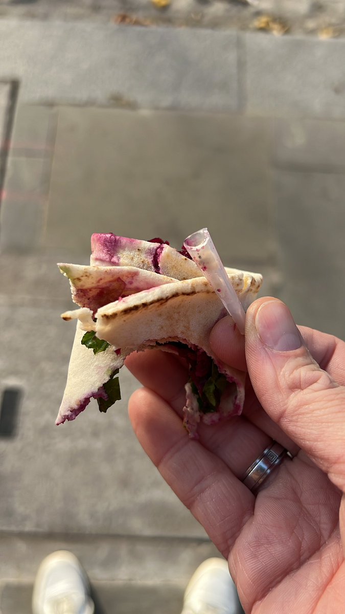 JackLDJ's tweet photo. @leonrestaurants Unwrapping to find a bit of plastic https://t.co/hFLq5rBEd9