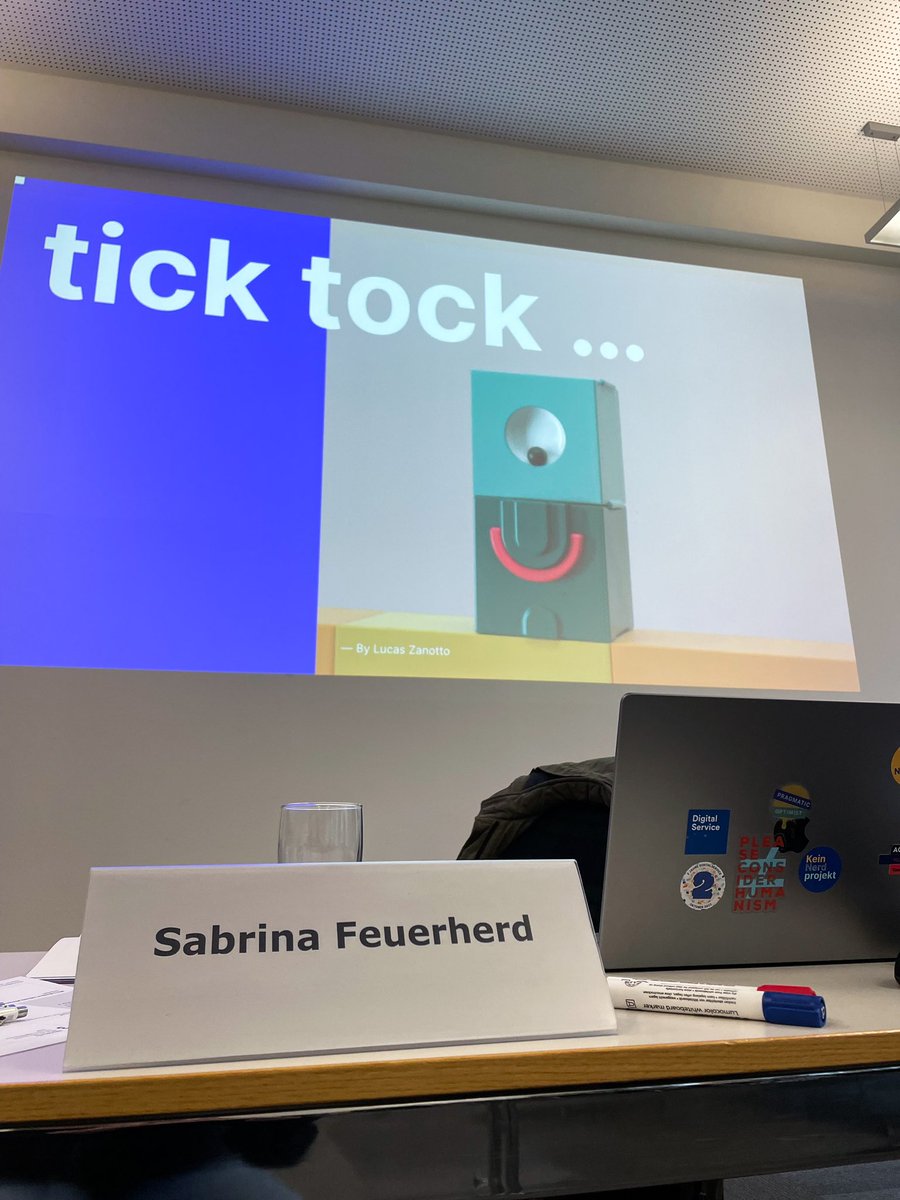 Talking at <a href="/thehertieschool/">Hertie School</a> about <a href="/DigitalServBund/">DigitalService</a> and digital-ready legislation with my colleague @futurebene and adding a nice workshop element to it. Thank you for having us!