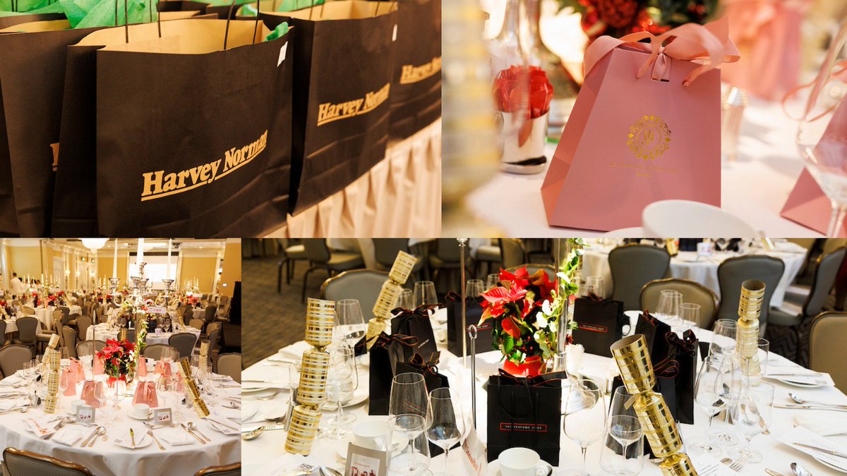 Huge thanks to <a href="/ThePerfumeShop/">theperfumeshop</a>, <a href="/harveynormanIE/">Harvey Norman IE</a>  and <a href="/JoHarpur/">Jo Harpur</a> Jewellery for our gift bags and table raffle prizes and to all who donated for our auction at our Christmas lunch we are so very grateful. 

#Christmas #Festive #Fundraising #Grateful