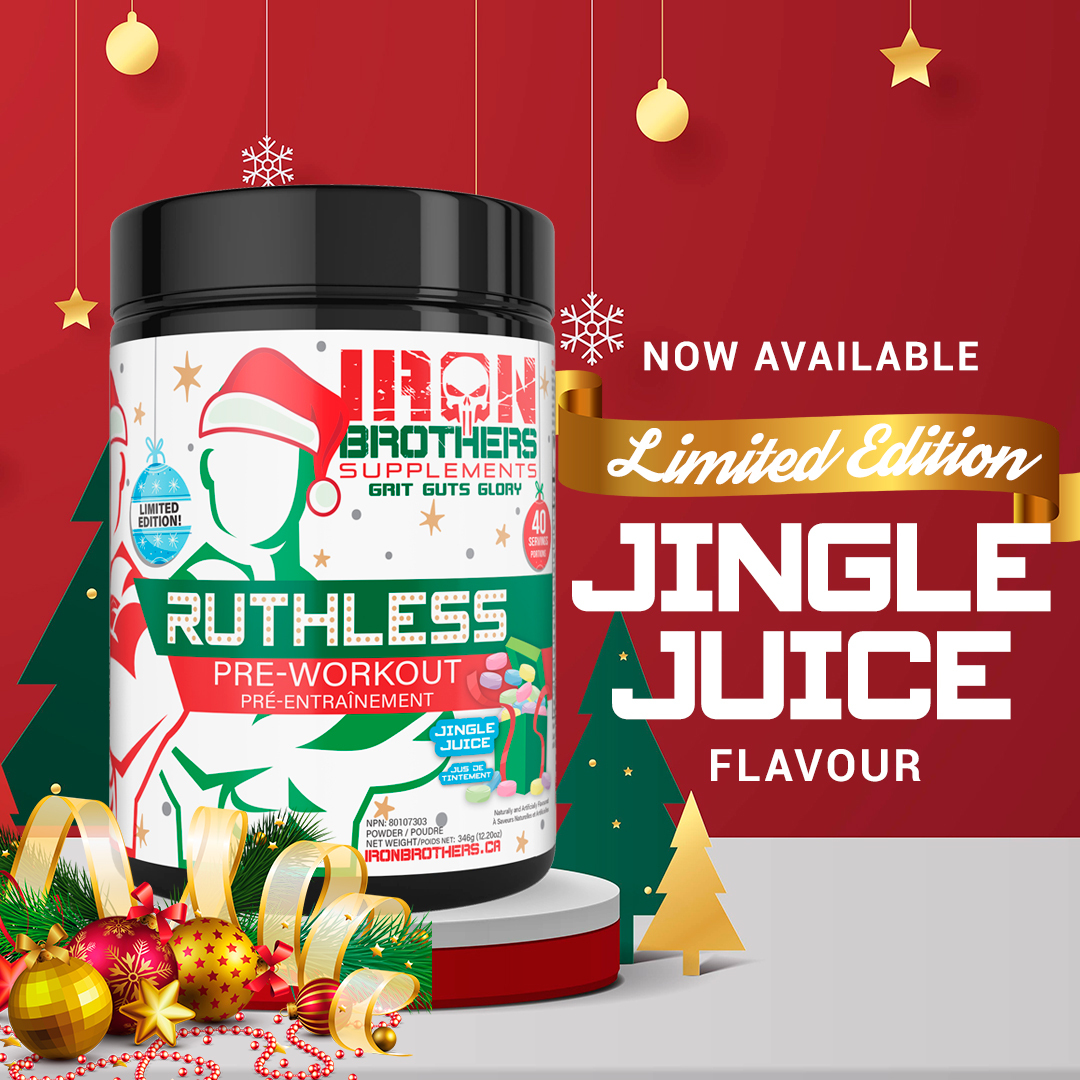 Best time of the year! 

Our annual Jingle juice pre workout has begun shipping across the country to our amazing retail partners. 

Also units enroute to Amazon Ca.

#ironbrothers #jinglejuice #RUTHLESS #preworkout
