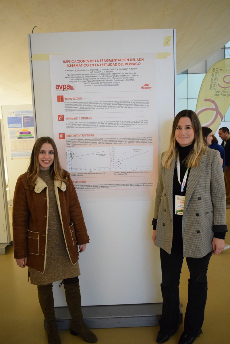 La semana pasada tuvo lugar <a href="/AVPA10/">AVPA</a> 👩‍⚕️🐷

Allí dos de nuestras compañeras del departamento de veterinaria presentaron un póster, que ganó el segundo premio del congreso. 🥈🏆

¡Enhorabuena por el premio! ✨