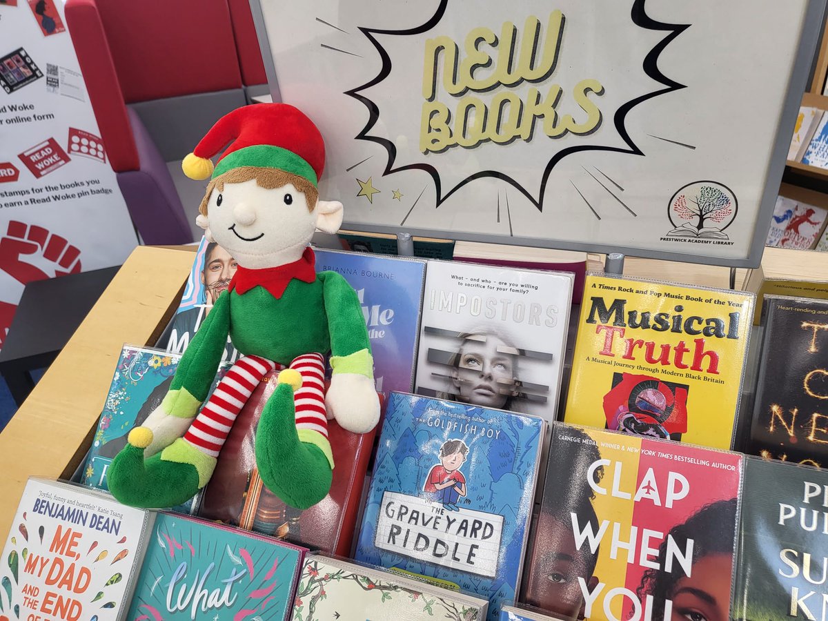 PWKAcademyLib's tweet photo. Our wee library elf is checking out the new books today @pwkacademy wonder which one he'll read first? #libraryelf https://t.co/8R9n5NJsUw