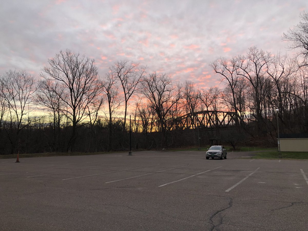Happy Friday- beautiful sunrise this morning here at the Intervale