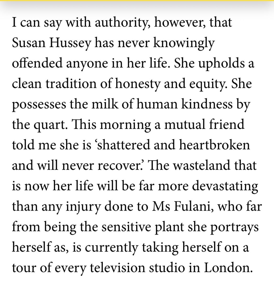 “The wasteland that is now her life”. She resigned from her job at an actual palace. That’s it.