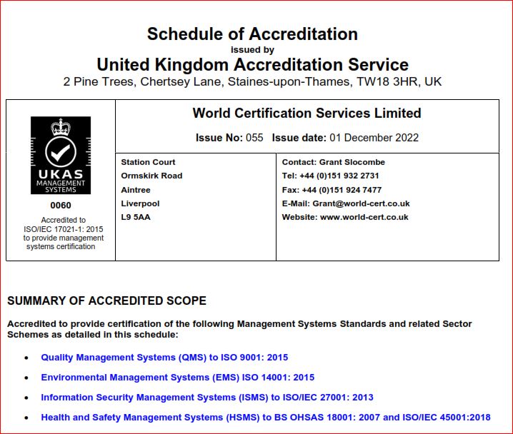 World Certification Services Ltd. tweet media