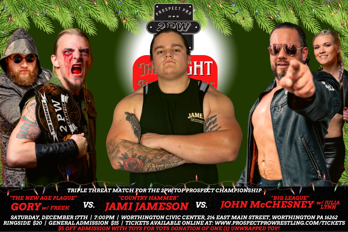 Prospect Pro Wrestling on Twitter "4 of 8 matches set for 2PWrestling