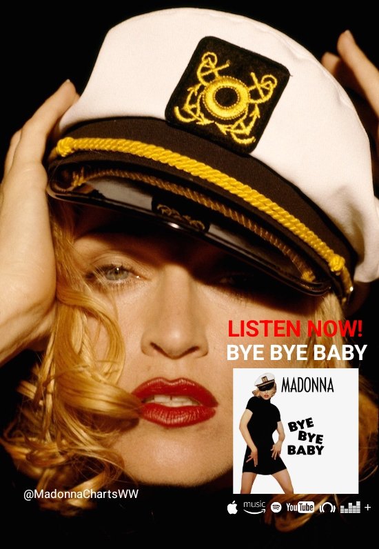 MadonnaRecords's tweet photo. .@madonna's "BYE BYE BABY" (Remixes) is available now on all Digital platforms!

#StreamandBuy #ByeByeBaby #Madonna #MadonnaForever #Erotica30 #Erotica
Link: https://t.co/NAXIXsUcNx https://t.co/8usdqWSwcF