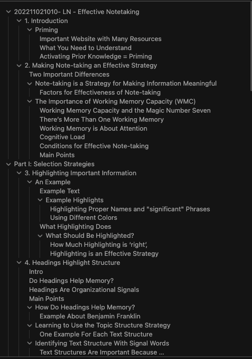 Überschriften helfen Texte strukturieren. Fehlen sie oder sind sie nicht aussagekräftig, generieren Sie diese organisationalen Signale selbst. Wie? Warum? Siehe die 4. Folge zum #Zettelkasten Konzept meines #AWDW Buchprojekts 
peter.baumgartner.name/2022/12/02/tex… #Didaktik #Hochschullehre