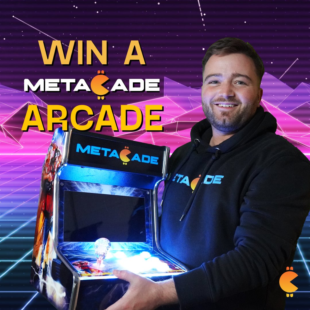 🕹️ARCADE MACHINE GIVEAWAY #3🕹️

Complete the following tasks to WIN 1 ARCADE MACHINE worth $500 💵🎉

Task:
1. Like, Retweet, Follow @metacade_
2. Tag 3 friends
3. Join Discord &amp; Telegram (linktr.ee/metacade_)

Duration: 48 hours ⌛

#giveaway #cryptolaunch #metaverse