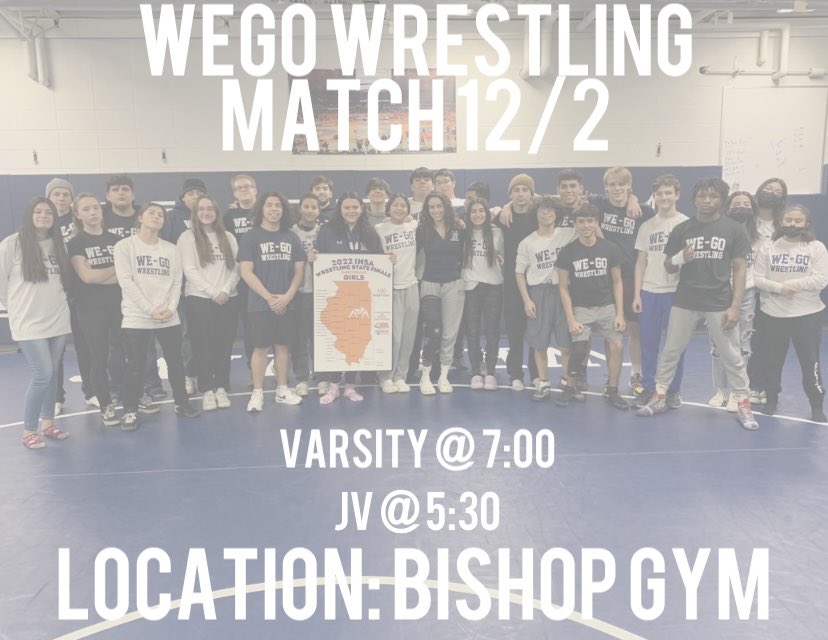 POP OUT TO THE WRESTLING MATCH AGAINST GLENBARD EAST TODAY!! SEE YOU THERE‼️🤼‍♂️🤼‍♂️