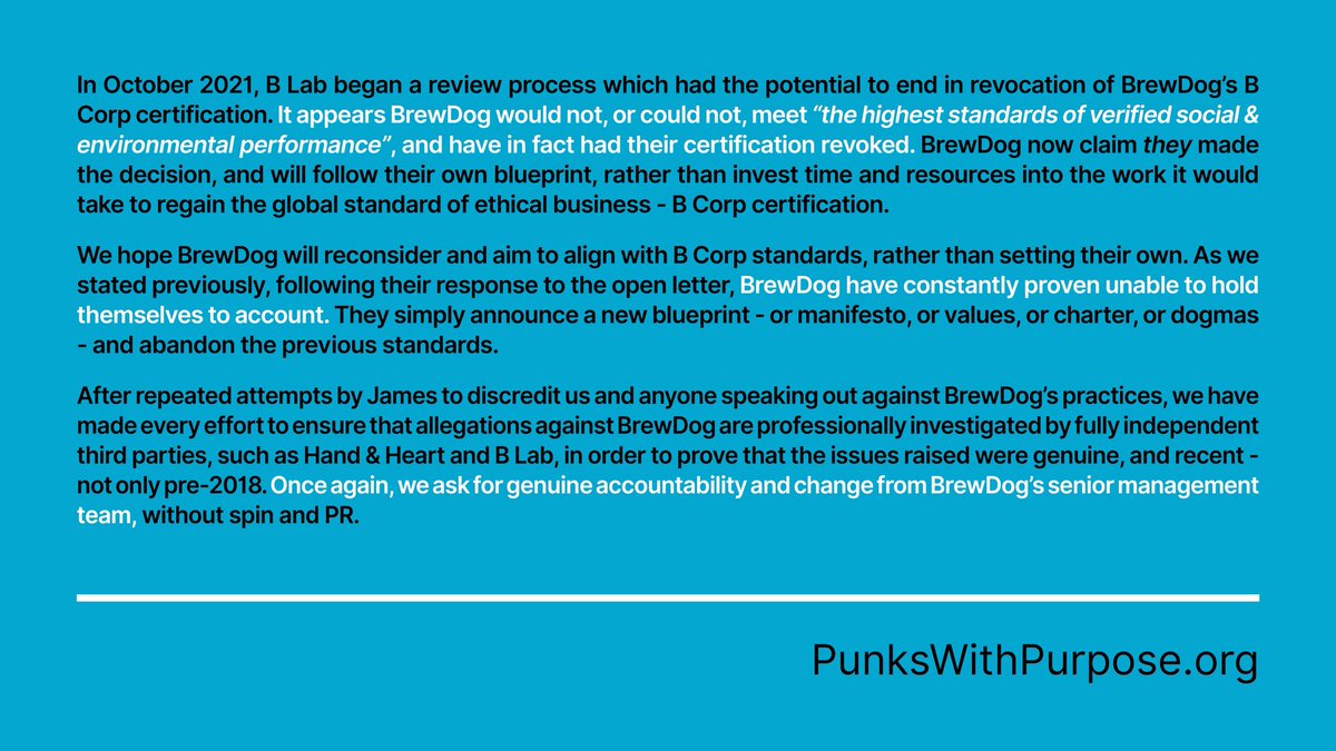 This statement can also be viewed on our website at punkswithpurpose.org/updates/b-corp…
