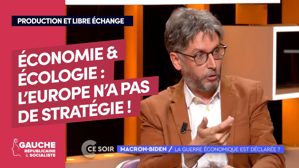 Gauche Républicaine & Socialiste #FrontPopulaire (@gauche_rs) on Twitter photo #Production #échanges #transitionécologique
Retrouvez en vidéo👉 bit.ly/3VymIA4 l'excellente explication de <a href="/dav_cayla/">David Cayla</a> sur ce que masque la mise en scène de la confrontation entre <a href="/EmmanuelMacron/">Emmanuel Macron</a> et <a href="/JoeBiden/">Joe Biden</a> sur le #protectionnisme et les entreprises. #Production #échanges #transitionécologique
Retrouvez en vidéo👉 bit.ly/3VymIA4 l'excellente explication de <a href="/dav_cayla/">David Cayla</a> sur ce que masque la mise en scène de la confrontation entre <a href="/EmmanuelMacron/">Emmanuel Macron</a> et <a href="/JoeBiden/">Joe Biden</a> sur le #protectionnisme et les entreprises.