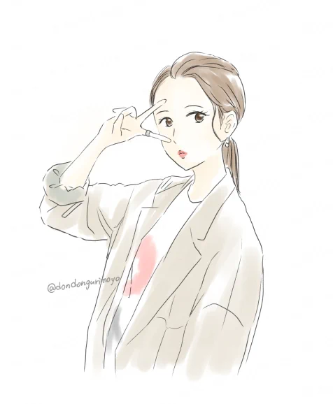 口元が可愛かった#玉井詩織 #momoclo_fanart #しおりん模写 