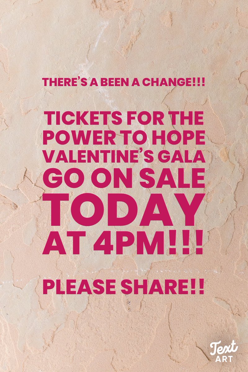 Power2Hope's tweet image. Our sincerest apologies!  A technical issue with our ticket sales resulted in a few tickets getting sold this morning.  The sales have been halted, and we’ve had to make a small change to the planned sale.  Tickets go on sale today at 4pm, not at 6pm! 4pm!
