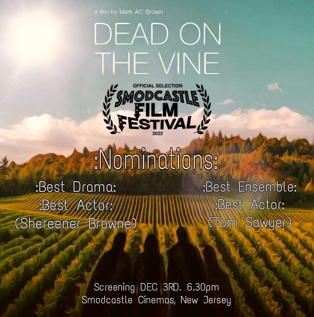 DeadOnTheVineM1's tweet image. One more day till our WORLD PREMIERE at @ThatKevinSmith's @Smodcastle Film Festival!! Book your tickets now. All cast and crew will be in attendance. We can't wait. #deadonthevine #worldpremiere #smodcastle #filmfestival #kevinsmith #tickets #Leonardo #
smodcastlecinemas.com/movie/Smodcast…