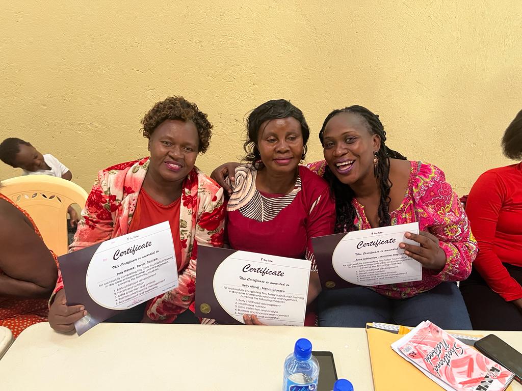 The TTK team held its last managers' Bootcamp of the year, bringing together informal daycare owners in Nairobi. The team focused on core skills needed to run daycares that make owners money, improve children's outcomes, and allow working mothers to earn a decent living.
