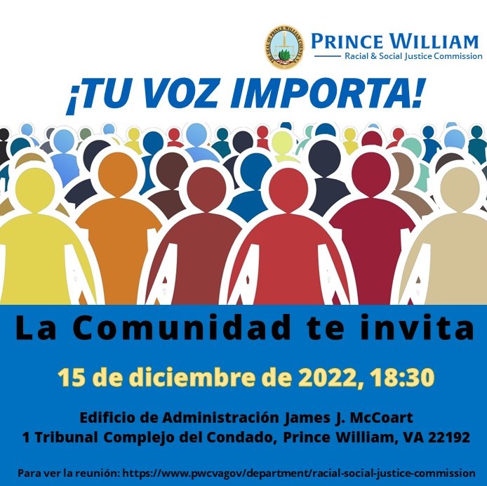 ei_pwc's tweet image. Join us for the next Racial & Social Justice Commission meeting Thursday, December 25, at 7 PM.