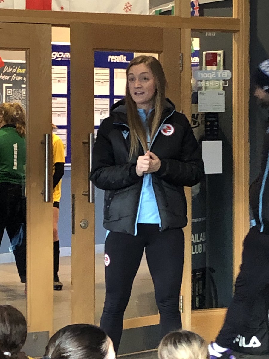 Best day in the PE calendar by far Girls Football Festival…thank you to <a href="/LaurenW17/">Lauren Wade</a> for spending time with our future footballers ⚽️ #girlsfootballfestival