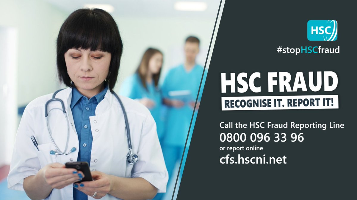 bsocfs's tweet photo. The sooner fraud is reported the quicker we can work to prevent any further losses.
If you have information that can help stop fraud against HSC then please call the Fraud Reporting Line on 0800 096 33 96 or go online at https://t.co/wUNV7IY7xY
Together we can #stopHSCfraud https://t.co/1L1CdE7Rcu
