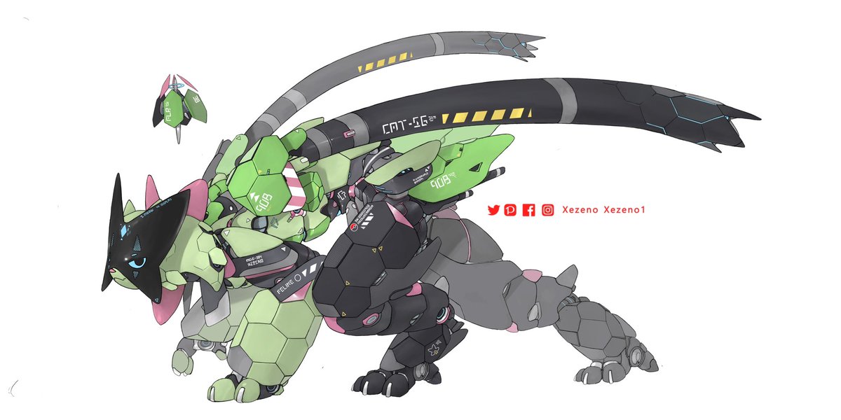 「Pokemon x MechaMeowscarada MK-IIThe new 」|Marcus Hiiのイラスト