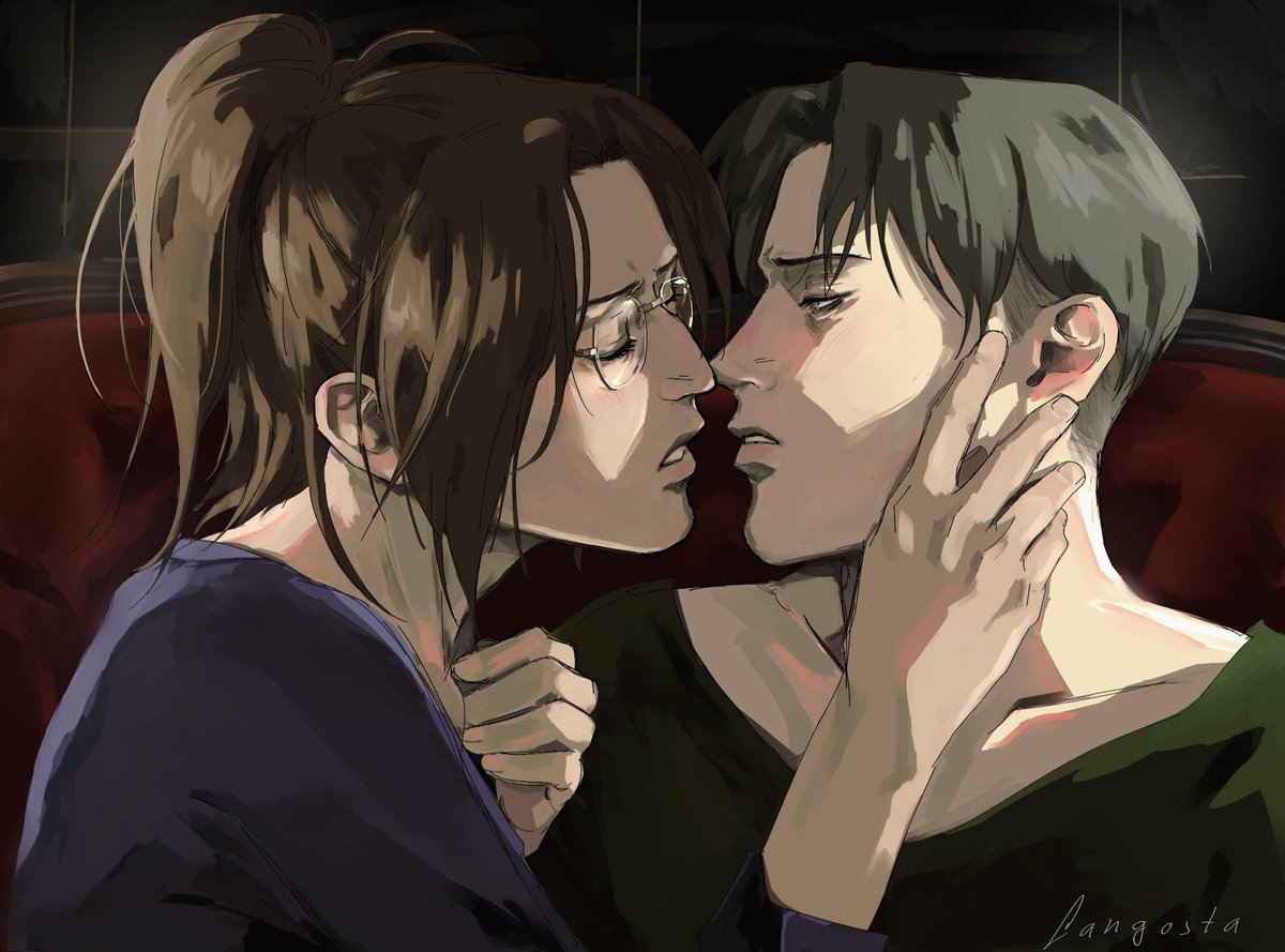 Langostart's tweet image. Commission for the amazing @giuliadrawsstuf 💜
Missed these two babies💕
#leviackerman #hangezoe #Levihan
#リヴァハン