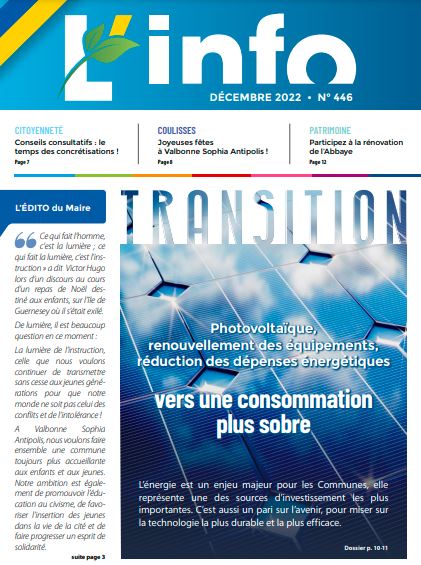[ 🗞 L'INFO ]
Le nouveau numéro du journal municipal est sorti ! 
A lire ici : bit.ly/3B4k4K9
#Valbonne #SophiaAntipolis
