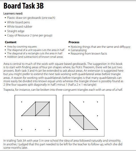 Looking for goal-free tasks to move your learning forward? Try Exploring Area and Fractions with Square Geoboards which contains tasks that develop a deep conceptual understanding whilst developing reasoning and problem solving skills. bit.ly/331g1vs