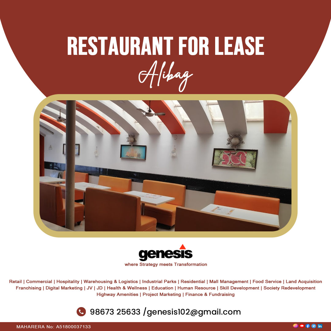 GenesisRealty1's tweet photo. Restaurant for Lease.
Prime Location at Alibagh
.
For more contact:
Call: +91 98202 92512/98673 25633

#restaurant #alibagh #leasing #leasingagent #genesis #mallmanagement #retail #realty #franchising #entertainment #hospitality #warehousing #logistics #commercial #foodservice https://t.co/unrYcTFMFf