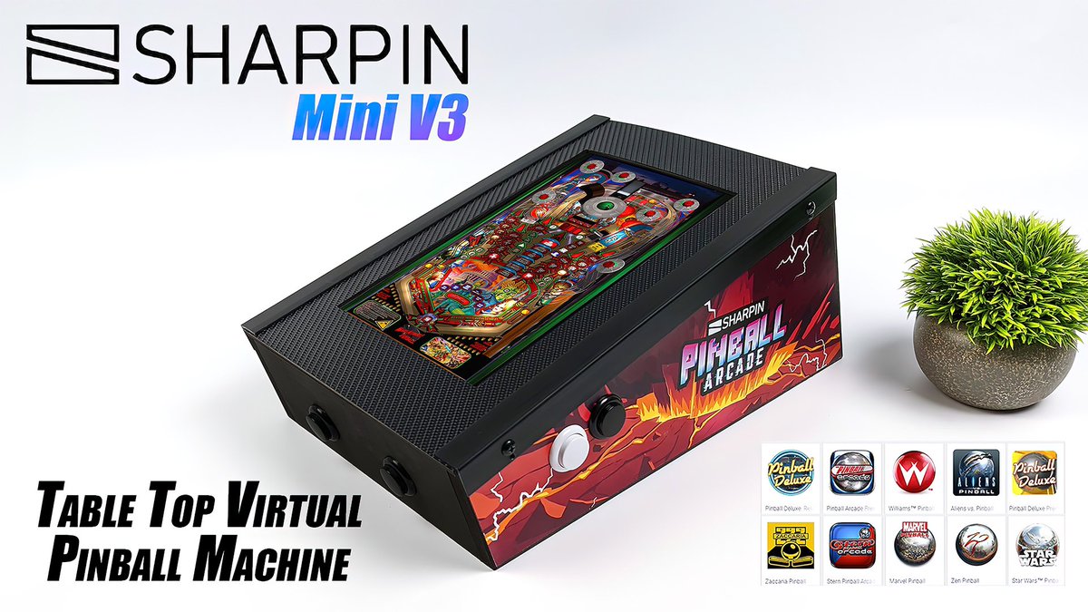The New SHARPIN Mini V3 Virtual Pinball Machine Hands-On Review, This Is Awesome! #pinball #gaming 
youtu.be/68JU0Ttj6Aw