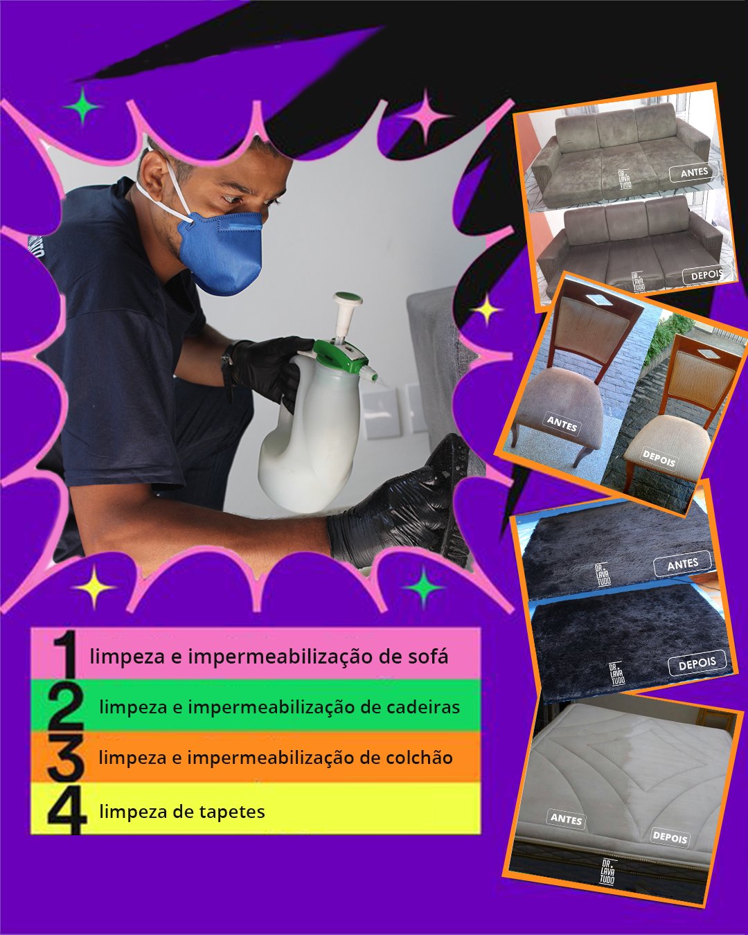 Dr. Lava Tudo: Limpeza de Sofá e Estofados