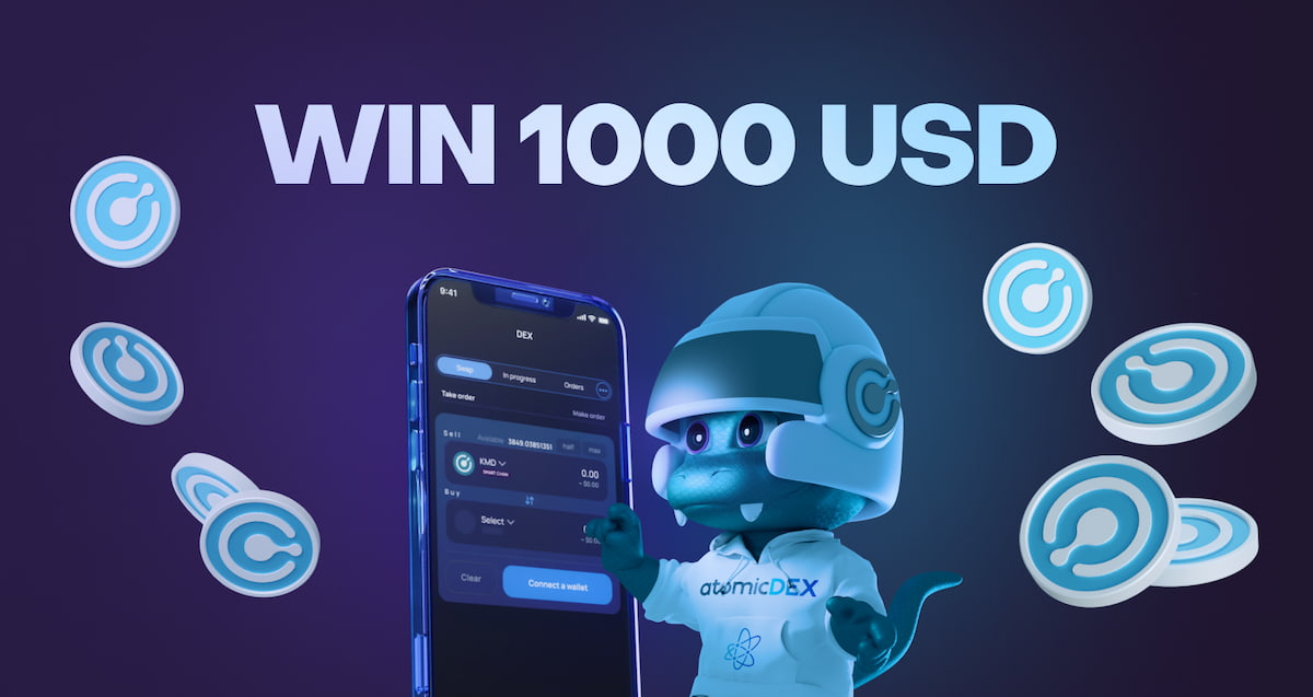 AtomicDEX ➡️ Komodo Wallet 🦎 (@atomicdex) on Twitter photo 1/3 ⭐AtomicDEX Web Swap Giveaway
$1000 in $KMD! (50 winners, $20 each)
1. Follow <a href="/AtomicDEX/">AtomicDEX ➡️ Komodo Wallet 🦎</a>
2. Retweet this tweet
3. Visit app.atomicdex.io and create a wallet
4. Make a RICK/MORTY testcoin swap. Post a screenshot in the comments below + your AtomicDEX Web KMD address. 1/3 ⭐AtomicDEX Web Swap Giveaway
$1000 in $KMD! (50 winners, $20 each)
1. Follow <a href="/AtomicDEX/">AtomicDEX ➡️ Komodo Wallet 🦎</a>
2. Retweet this tweet
3. Visit app.atomicdex.io and create a wallet
4. Make a RICK/MORTY testcoin swap. Post a screenshot in the comments below + your AtomicDEX Web KMD address.